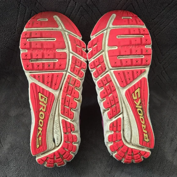 Brooks Transcend Ultimate Ride Running Shoes Womens Sz 9.5 Athletic Sneaker Pink - Picture 7 of 9